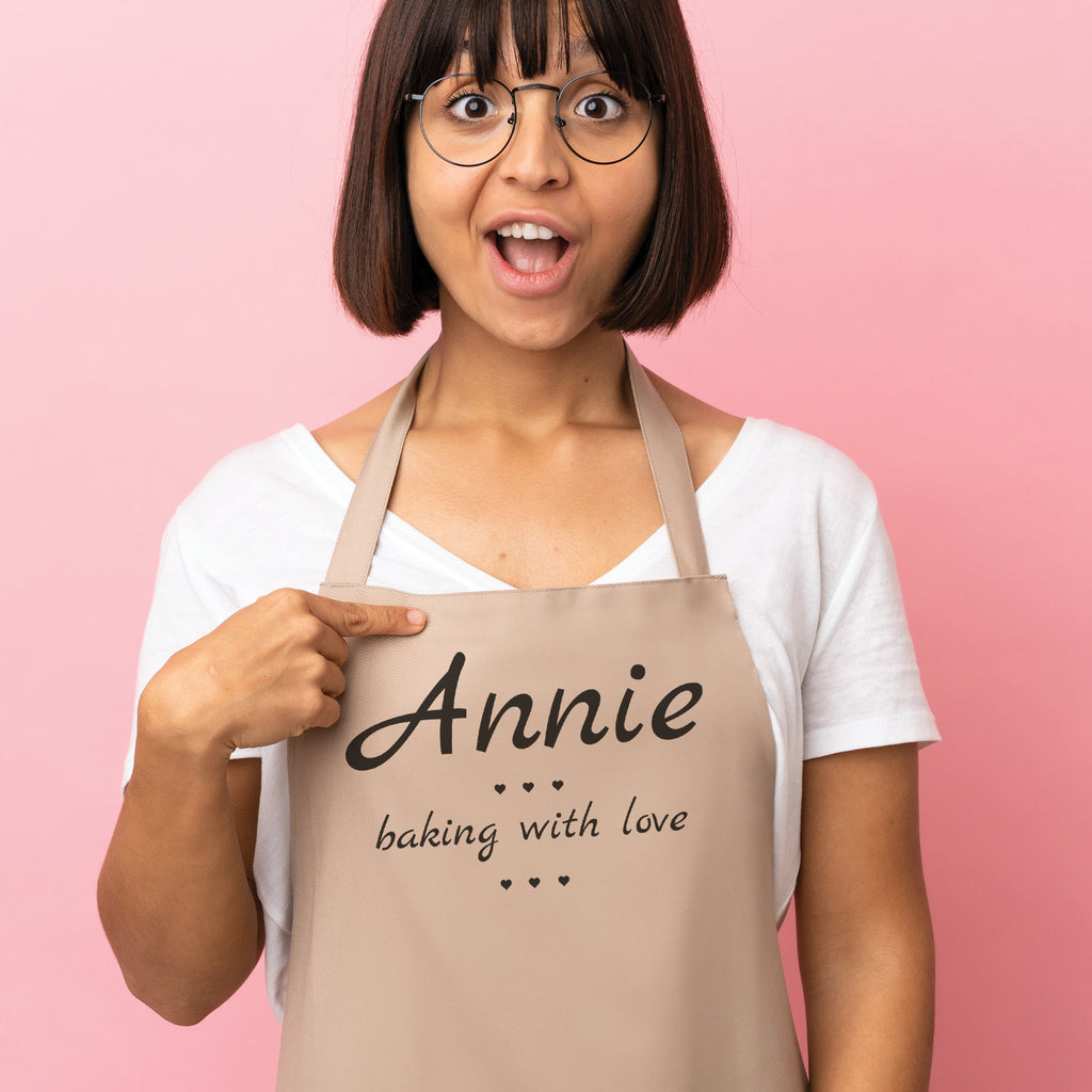 PERSONALISED Baking With Love - Adult Apron