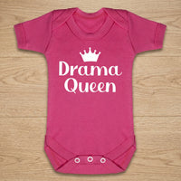 Drama Queen - Baby Bodysuit Pink - 12 Months to 24 Months