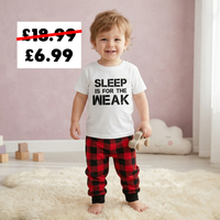 Sleep Is For The Weak - Pyjama Matching Set - 0M - 6 yrsSleep Is For The Weak - Pyjama Matching Set - 0M - 6 yrs