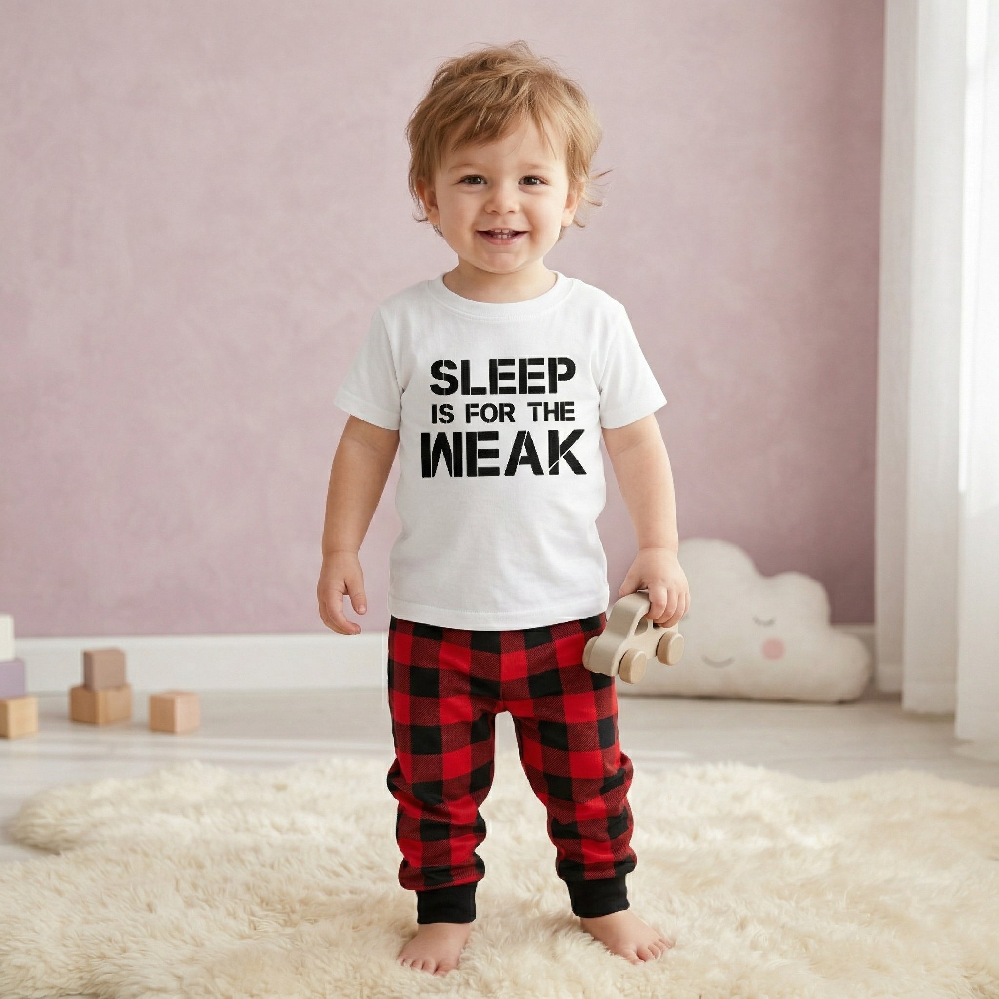 Sleep Is For The Weak - Pyjama Matching Set - 0M - 6 yrsSleep Is For The Weak - Pyjama Matching Set - 0M - 6 yrs