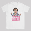 PERSONALISED Photo Face & Funky Jacket with Wording - Stag Do T-Shirt