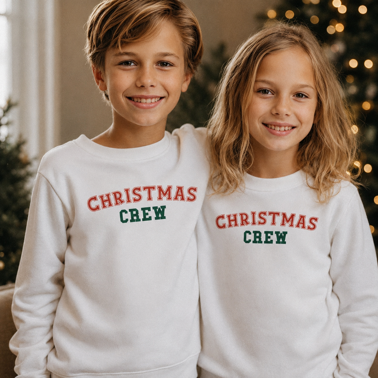 Christmas Crew Weihnachtspullover – Weihnachtspullover-Sweatshirt – Alle Größen – (separat erhältlich)