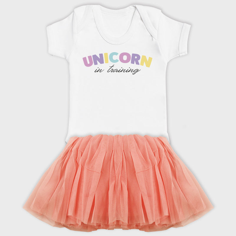 Unicorn In Training - Matching Set Tutu - 0-1 years & 1-2 years