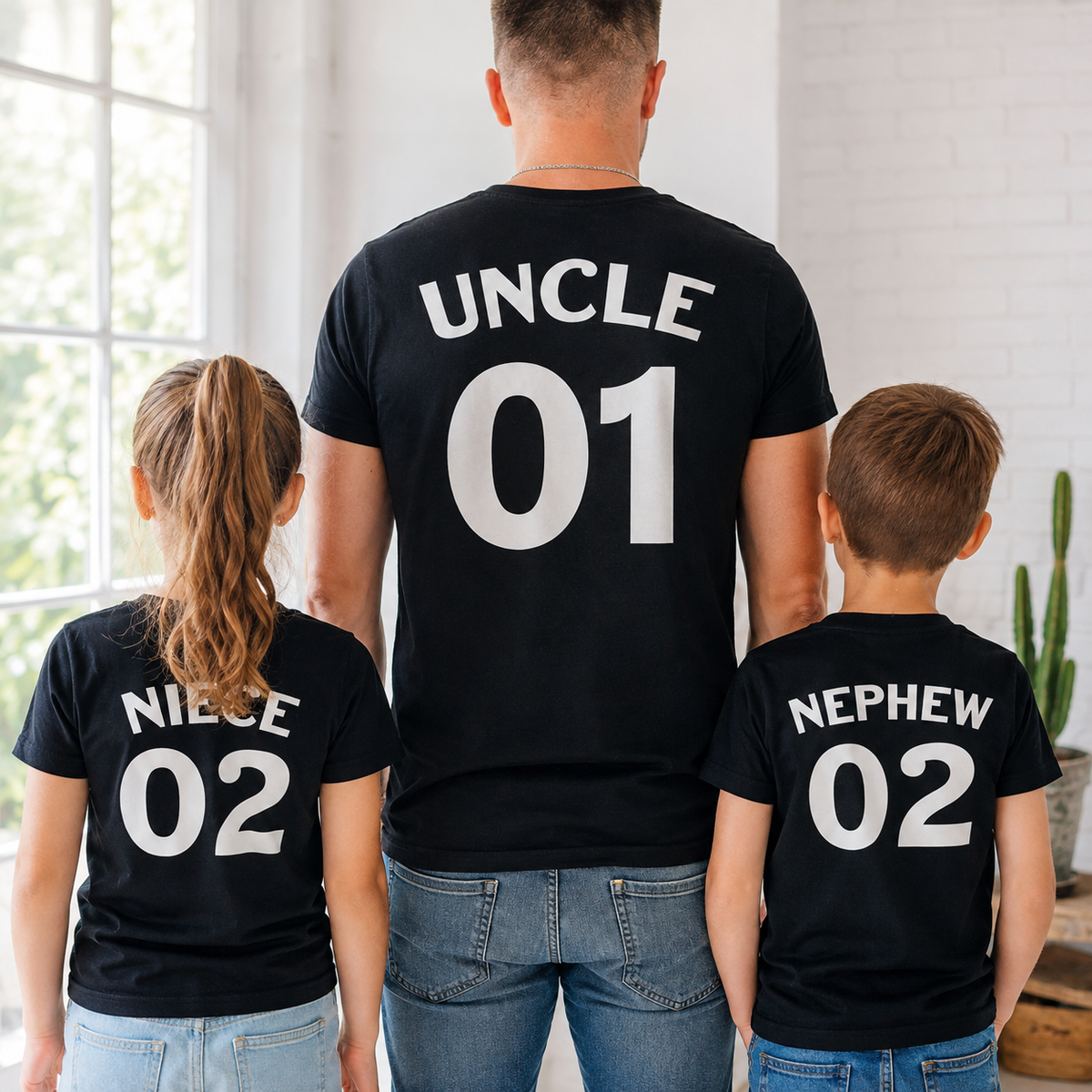 Uncle 01 Niece 02 Nephew 03 - Uncle Matching Set - (Sold Separately)