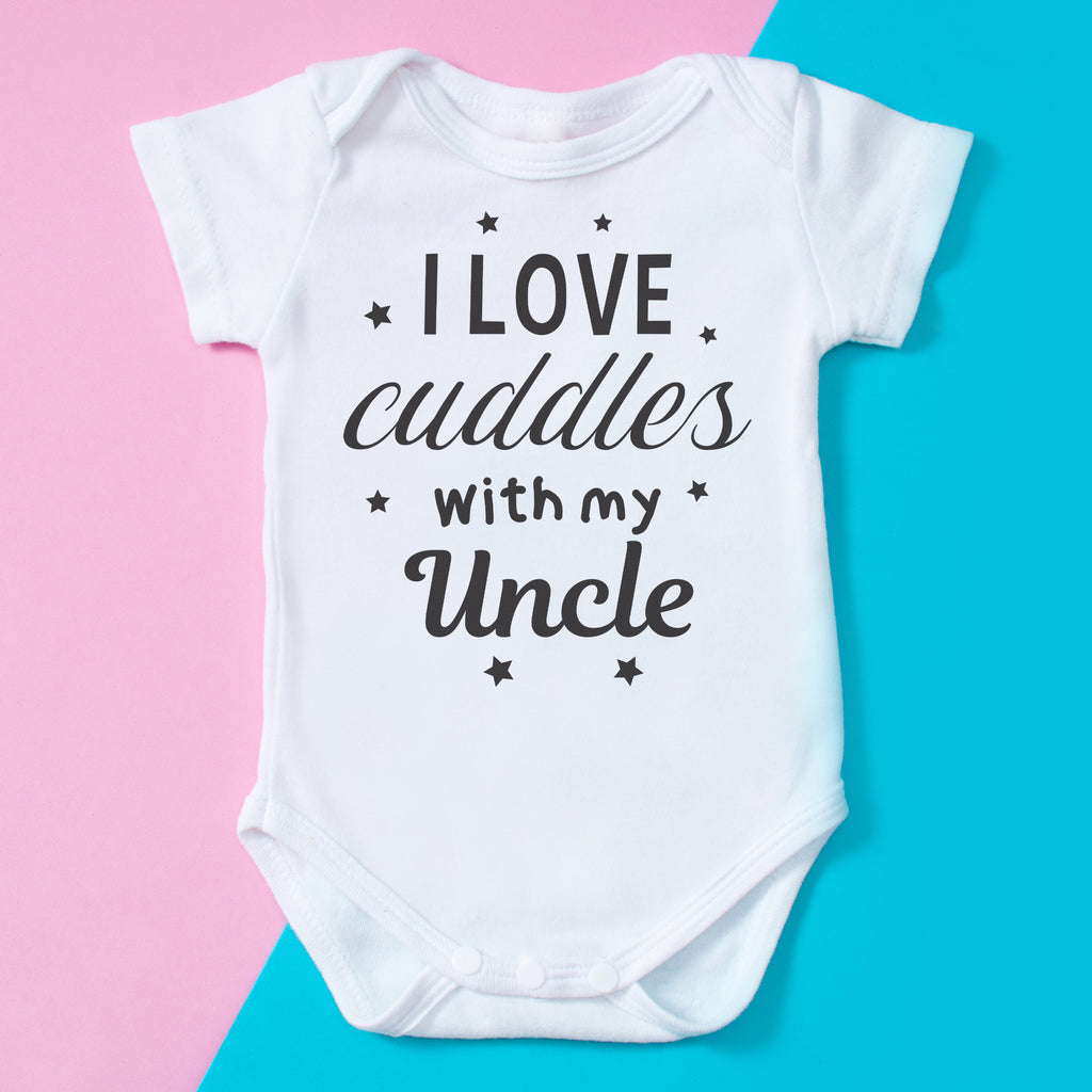 I Love Cuddles With My Uncle - Baby Bodysuit
