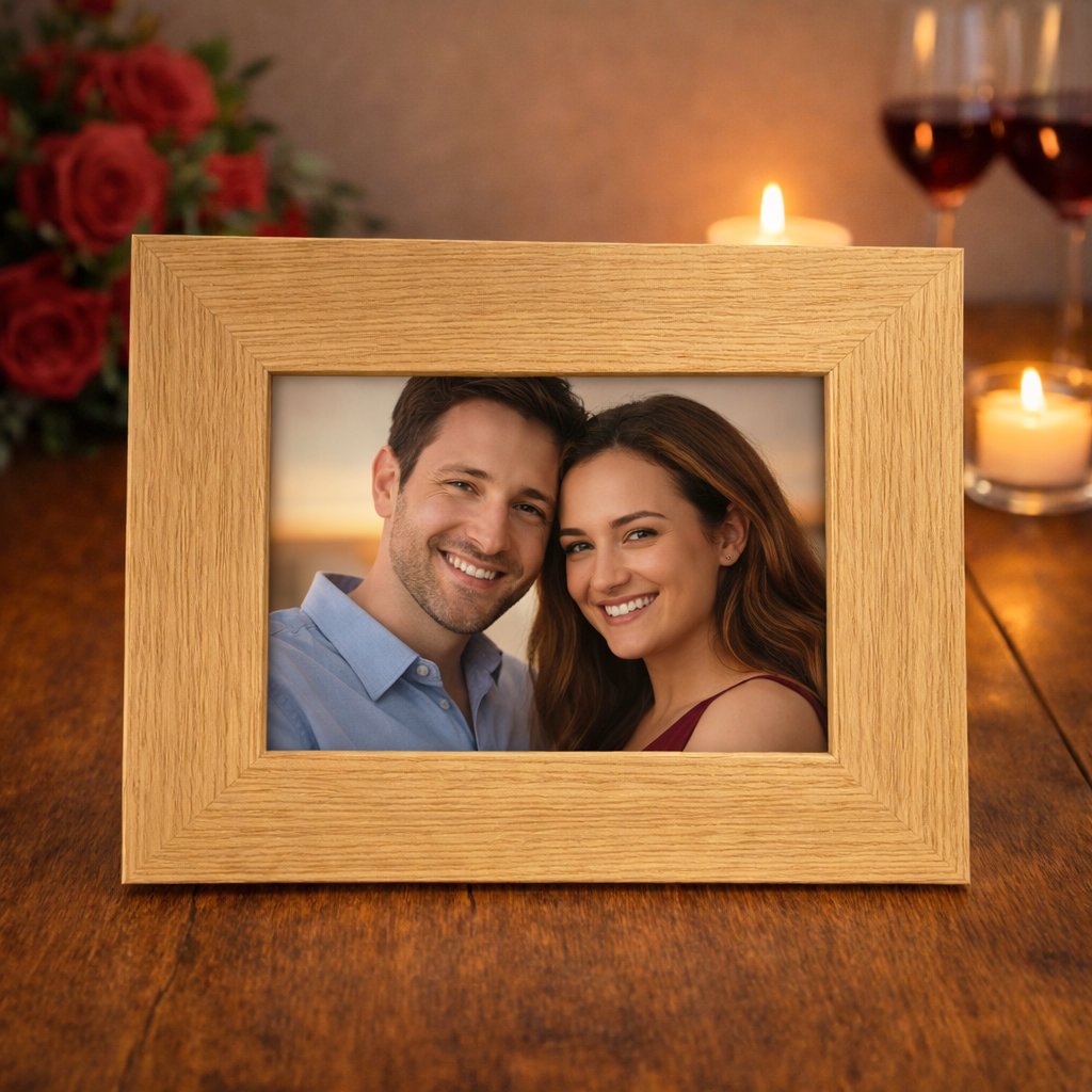 PERSONALISED To The Worlds Best Girlfriend, Boyfriend, Wife & more EVER - Wooden Photo Frame with Photo