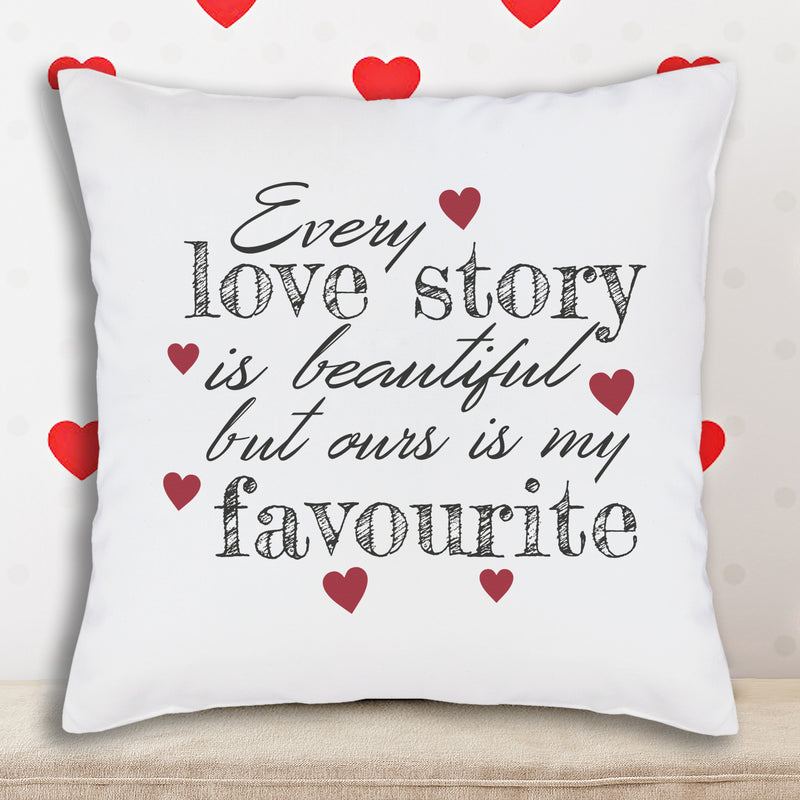 Our Love Story - Printed Cushion Cover