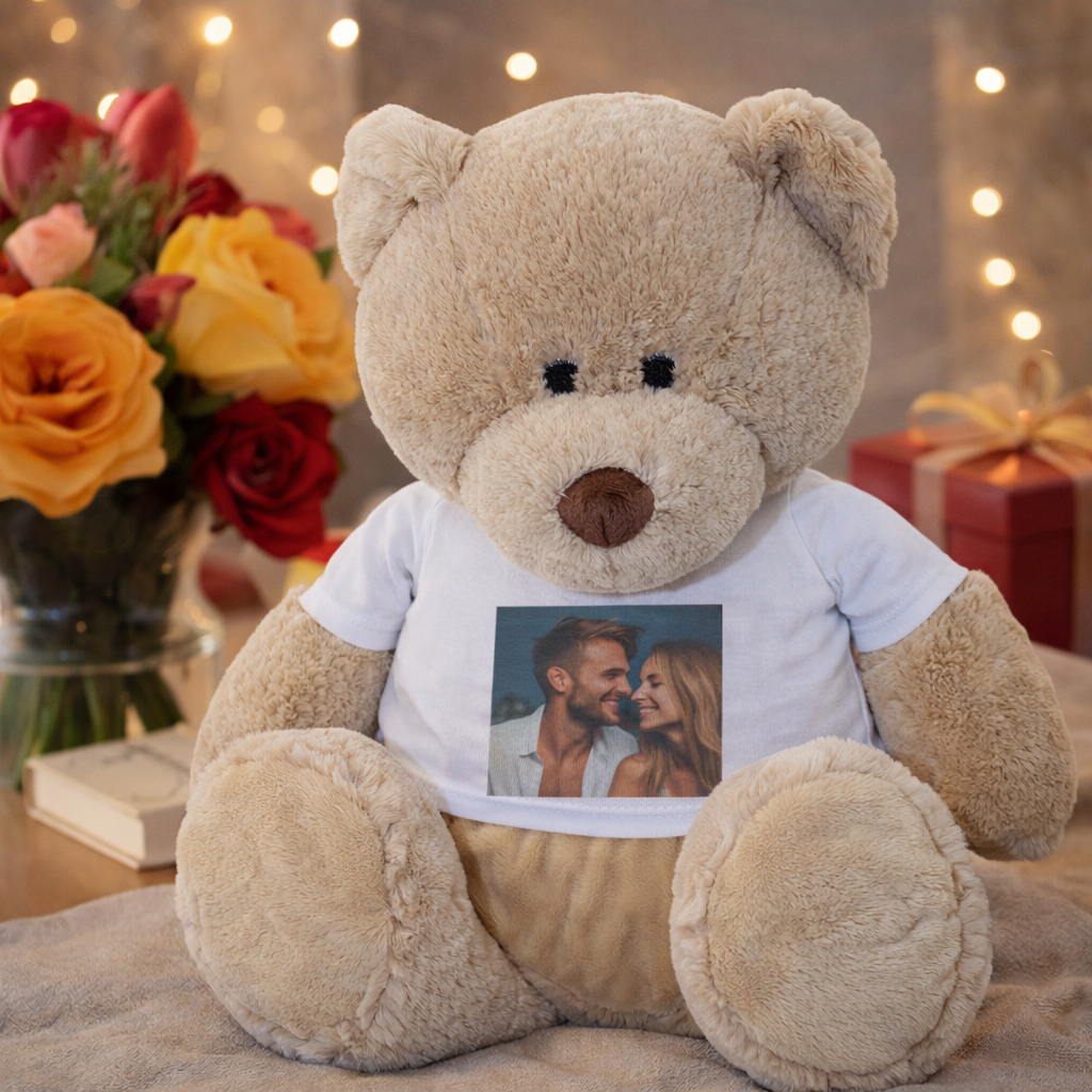 PERSONALISED Photo - Teddy & Teddy T-Shirt Photo