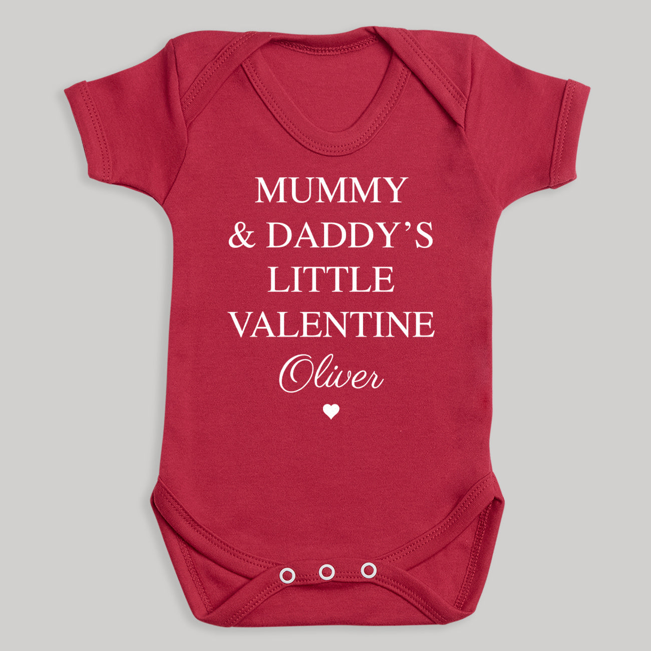 PERSONALISED Mummy & Daddys Little Valentine - Baby Bodysuit