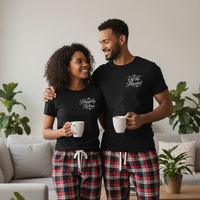 Happily Taken and Off The Market - Couples Matching Pyjamas - Top & Tartan PJ Bottoms - (Sold Separately)