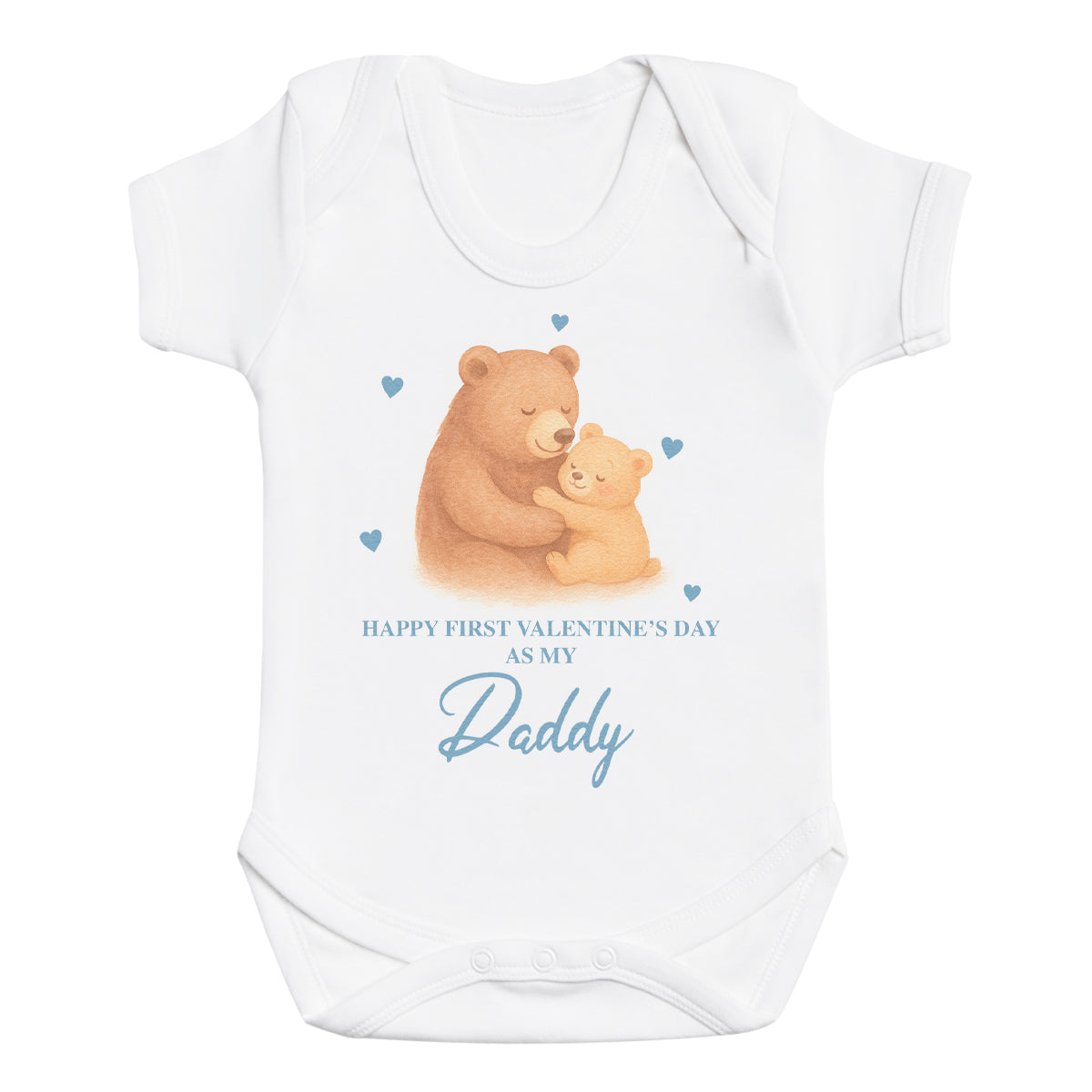 Happy First Valentine's Day As My Daddy - Baby Bodysuit