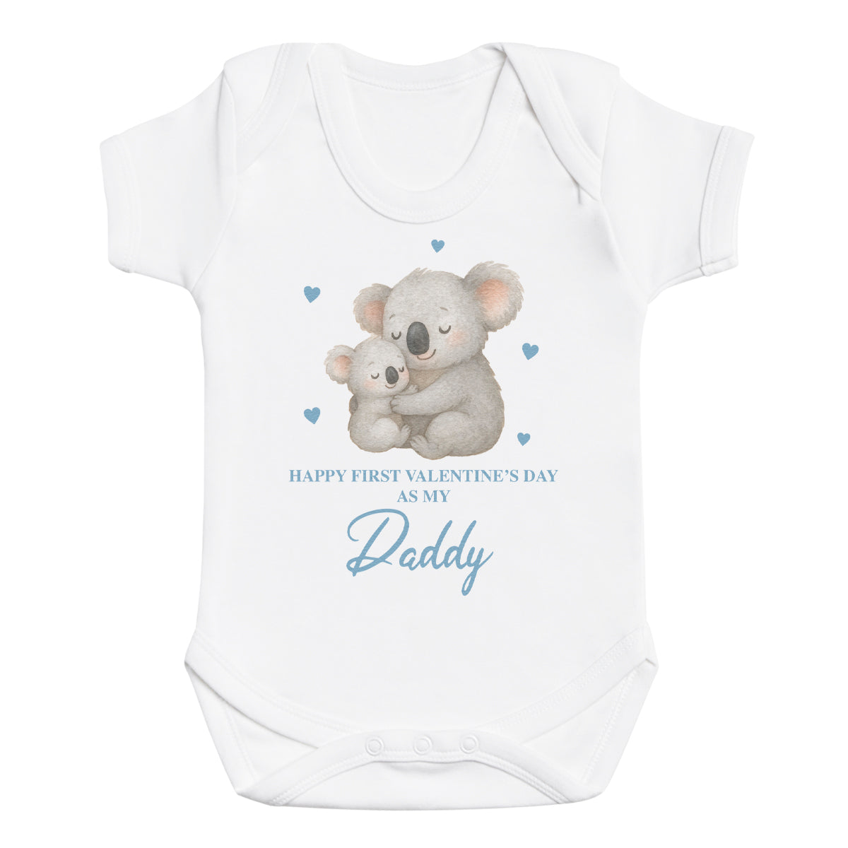 Happy First Valentine's Day As My Daddy - Baby Bodysuit