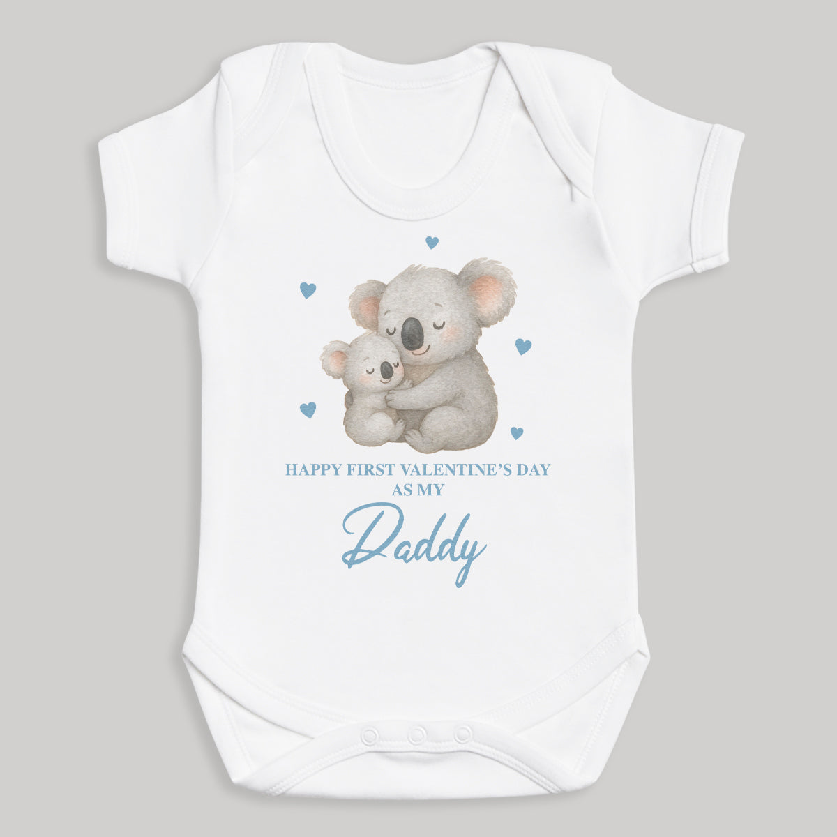 Happy First Valentine's Day As My Daddy - Baby Bodysuit
