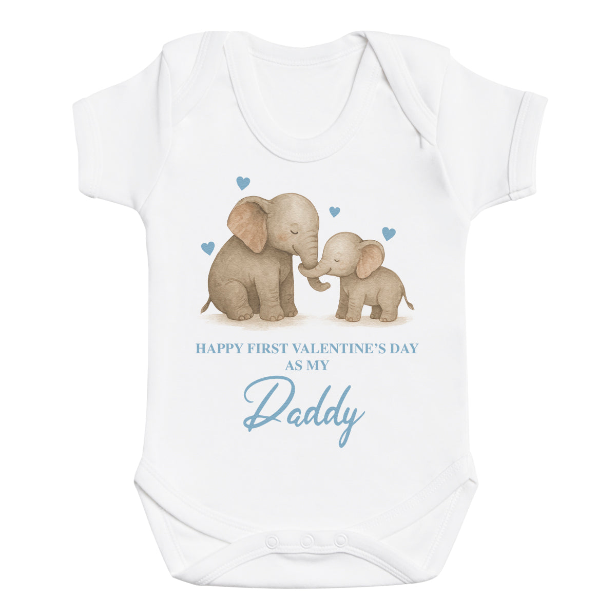 Happy First Valentine's Day As My Daddy - Baby Bodysuit