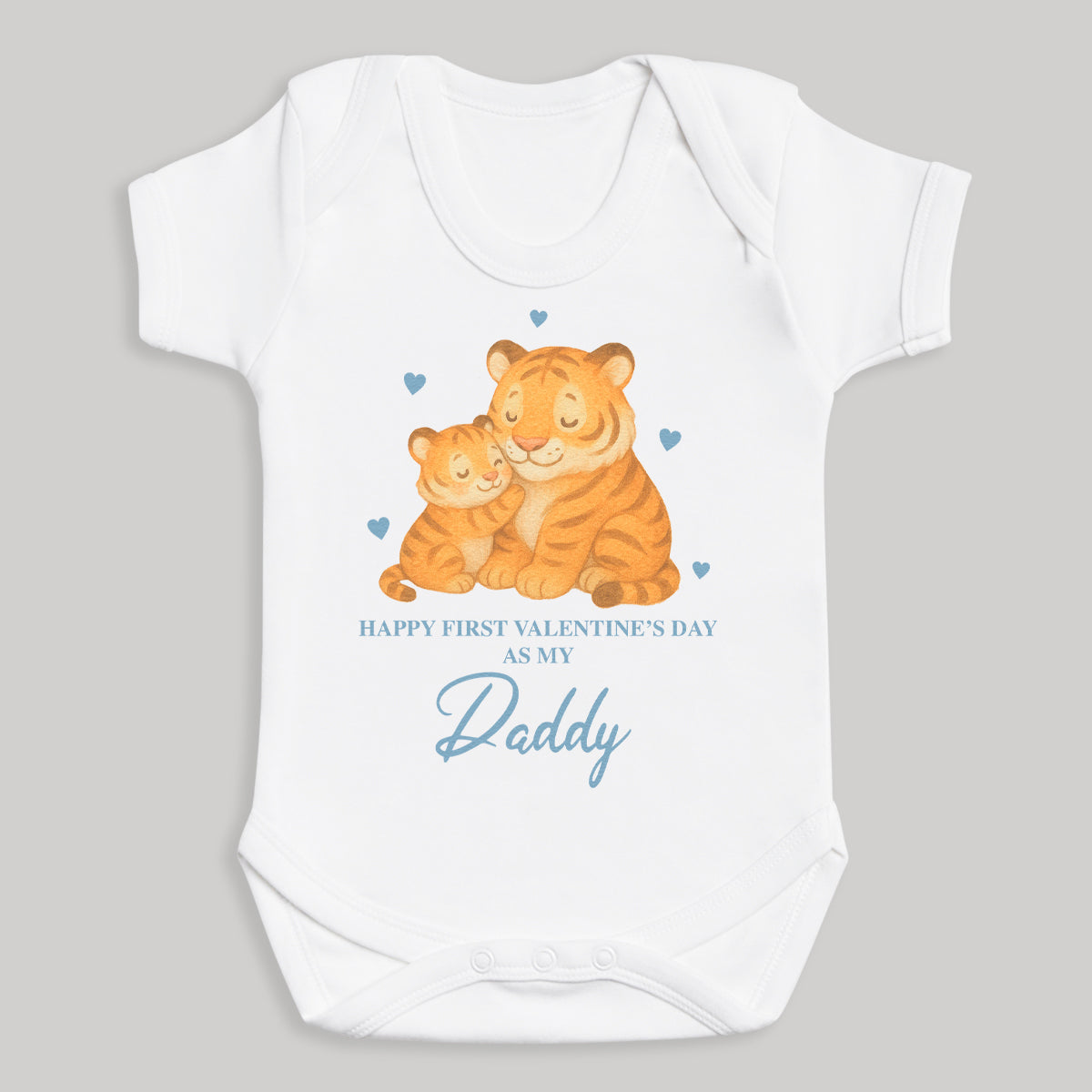 Happy First Valentine's Day As My Daddy - Baby Bodysuit