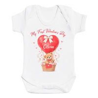 PERSONALISED My First Valentine's Day & Name - Baby Bodysuit