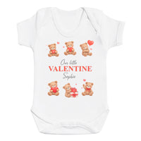 PERSONALISED Our Little Valentine & Name - Baby Bodysuit