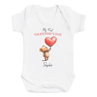 PERSONALISED My First Valentine's Day & Name - Baby Bodysuit