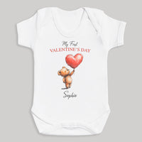 PERSONALISED My First Valentine's Day & Name - Baby Bodysuit