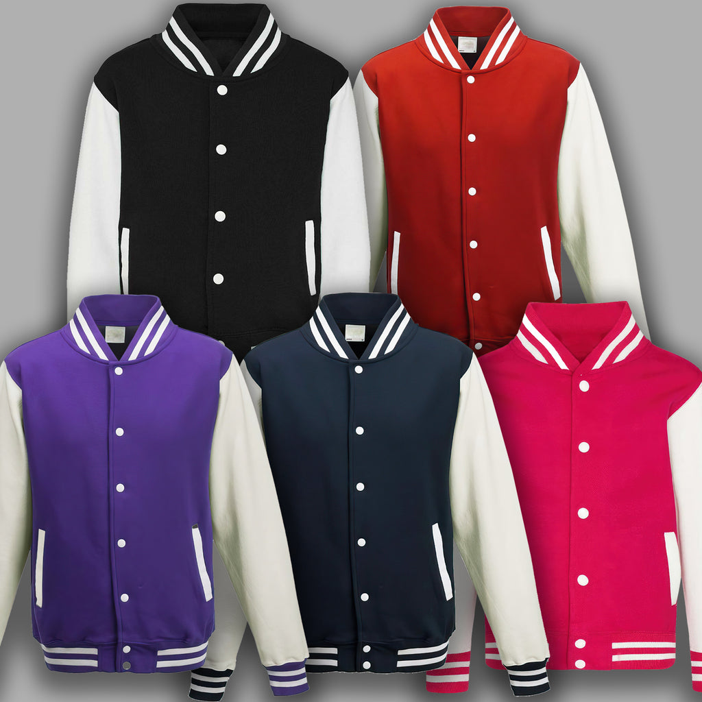 Personalised Initial(s), Name & Number Varsity Jacket - Kids & Adults Sizing