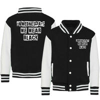 On Wednesdays We Wear Black - Adult & Kids Varsity Jacket