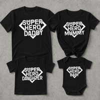 The Superhero Family Set - Whole Family Matching - Family Matching Tops - (Sold Separately)