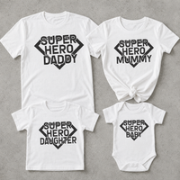The Superhero Family Set - Whole Family Matching - Family Matching Tops - (Sold Separately)