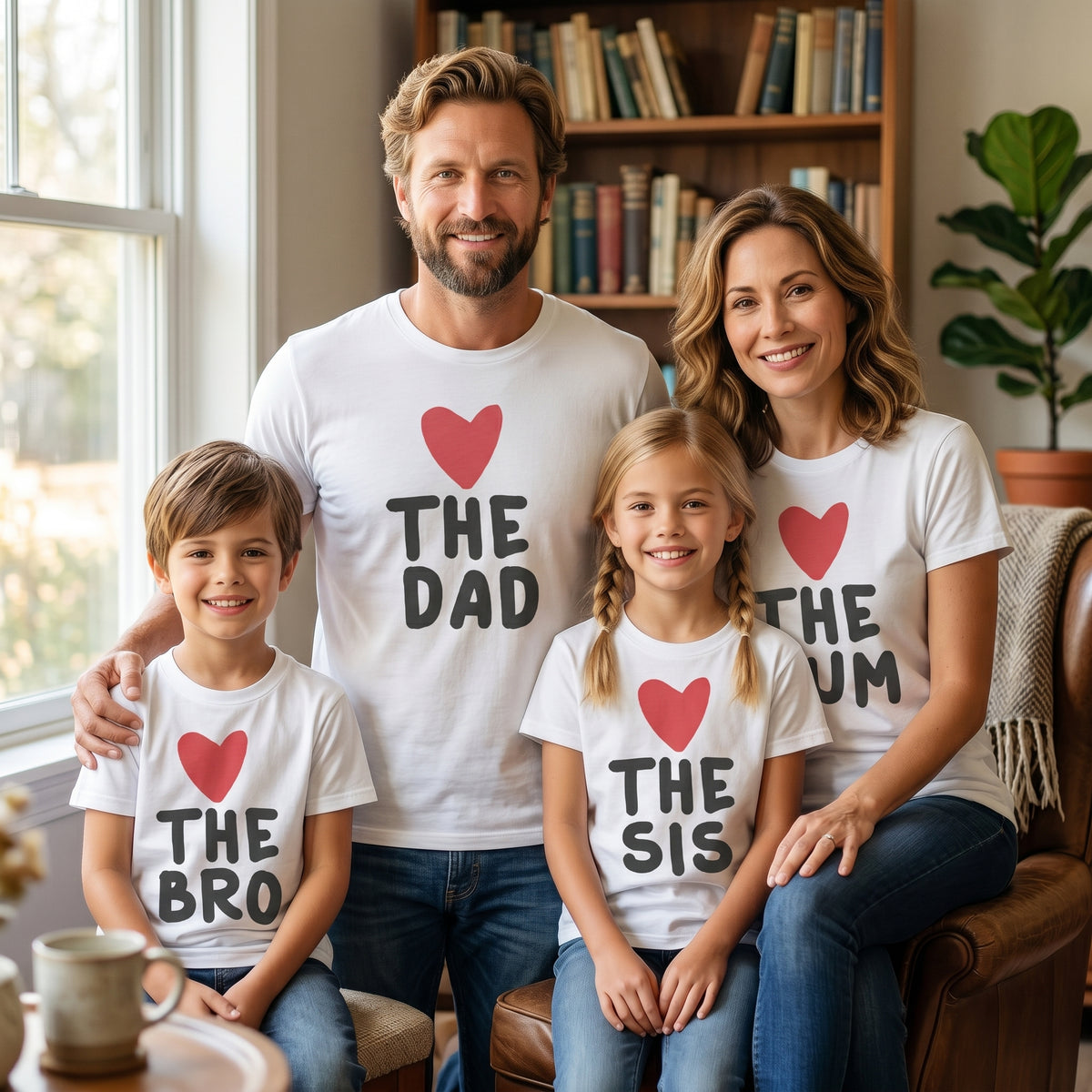 The Family Hearts - Whole Family Matching - Family Matching Tops - (Sold Separately)