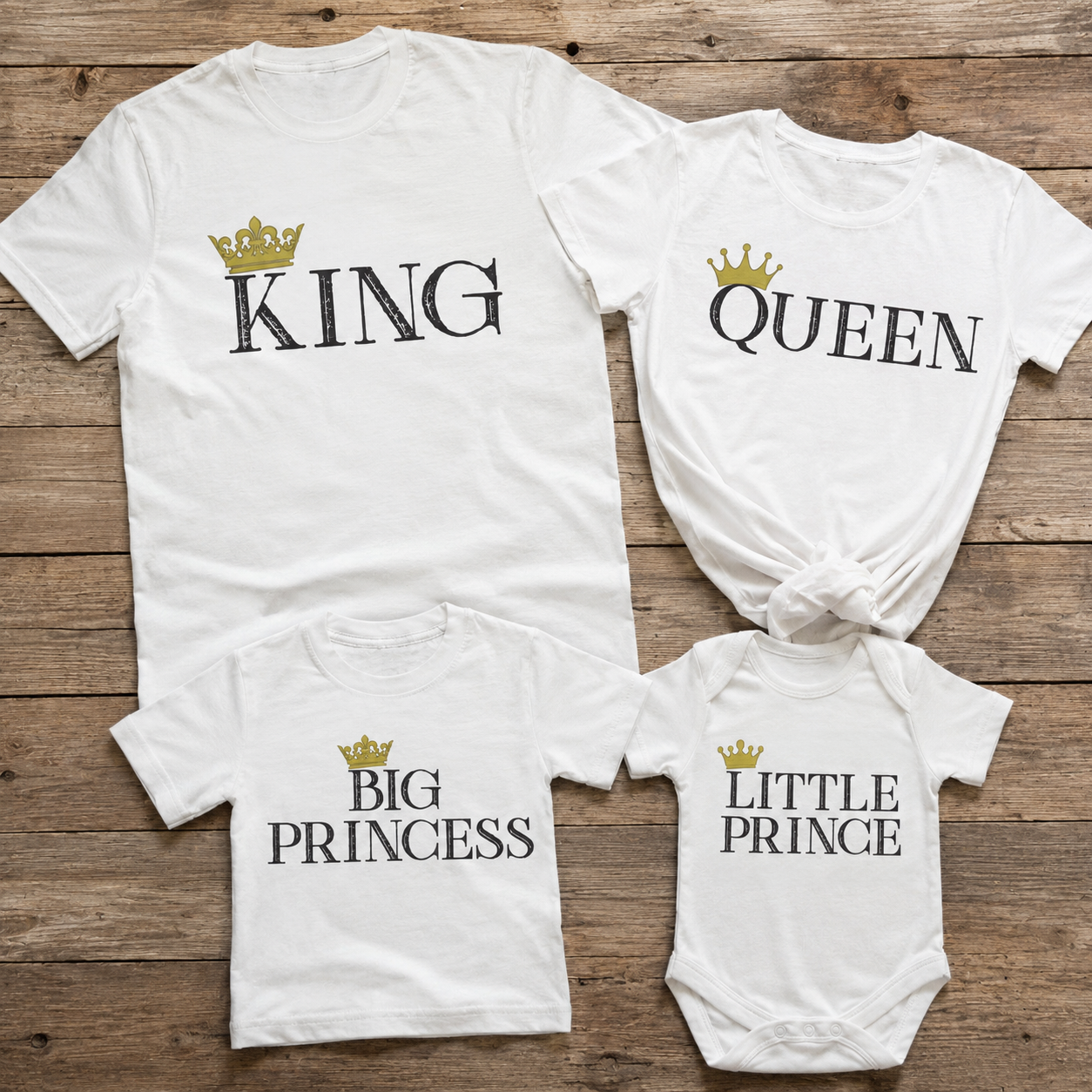 Royal Family - Whole Family Matching - Family Matching Tops - (Sold Separately)