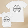 Our First Fathers Day - Matching Set - Baby / Kids T-Shirt & Dad T-Shirt - (Sold Separately)
