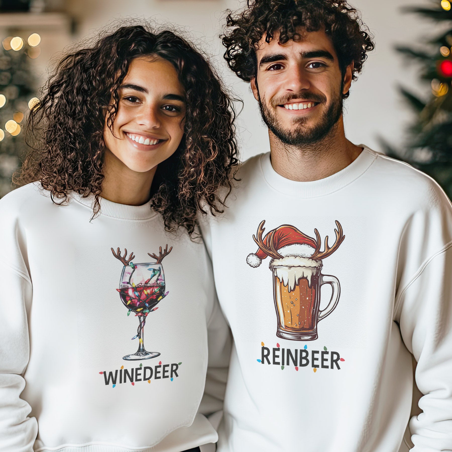Reinbeer Winedeer Christmas Jumper Sweatshirts All Sizes – The