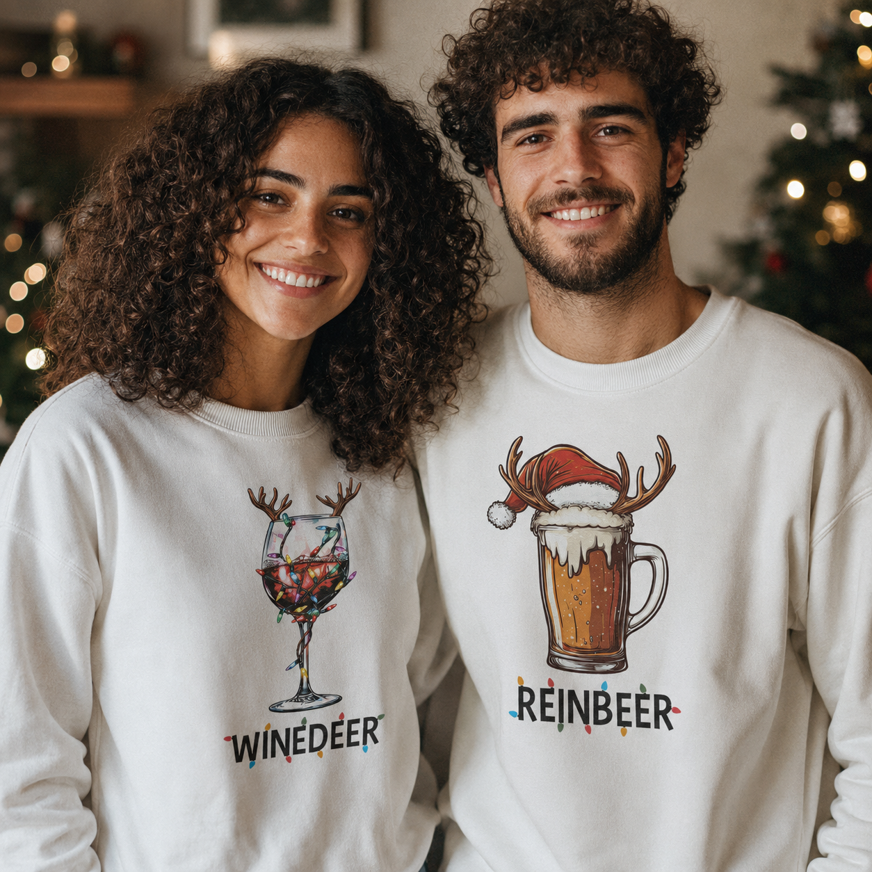 Reinbeer Winedeer - Weihnachtspullover Sweatshirts - Alle Größen