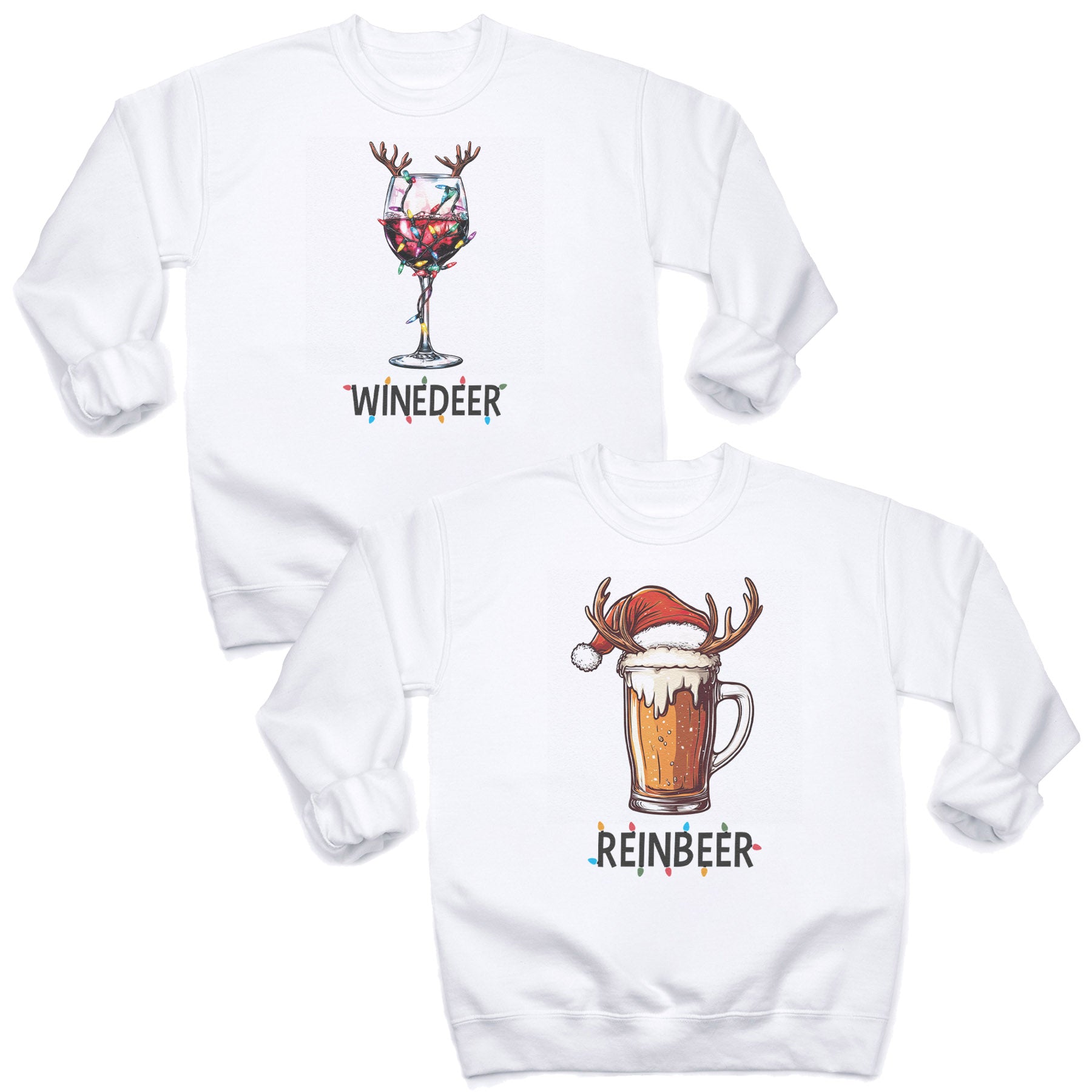 Reinbeer Winedeer Christmas Jumper Sweatshirts All Sizes – The