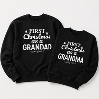 First Christmas as Grandad & Grandma - Christmas Jumper Sweatshirt - All Sizes - (Sold Separately)