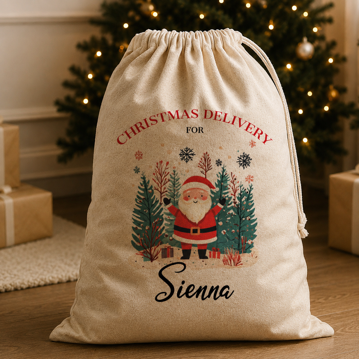 Personalised Christmas Delivery For.. - Christmas Santa Sack