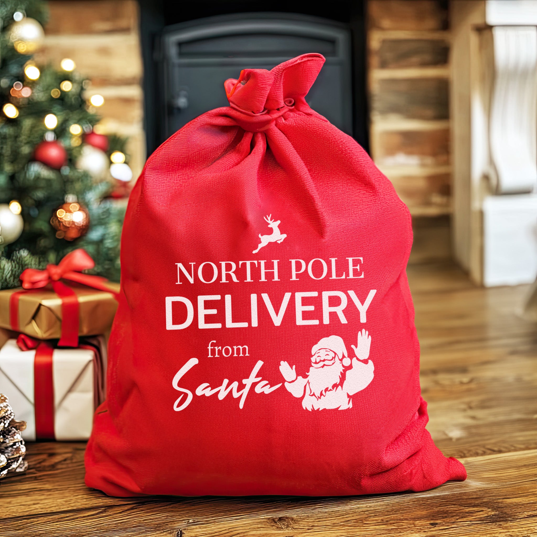North Pole Delivery From Santa - Christmas Santa Sack