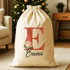 Personalised Christmas Gnome Initial and Name - Christmas Santa Sack