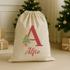 Personalised Christmas Tree Initial and Name - Christmas Santa Sack