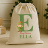 Personalised Christmas Elf Initial and Name - Christmas Santa Sack