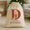 Personalised Christmas Soldier Initial and Name - Christmas Santa Sack