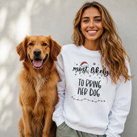 PERSONALISIERTER Weihnachtspullover mit Aufschrift „Most Likely To ...“ – Alle Größen