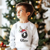 PERSONALISED Initial with Reindeer Hat - Baby & Kids - All Styles & Sizes
