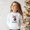 PERSONALISED Initial with Reindeer Hat - Baby & Kids - All Styles & Sizes