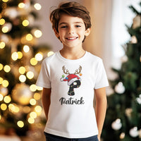 PERSONALISED Initial with Reindeer Hat - Baby & Kids - All Styles & Sizes