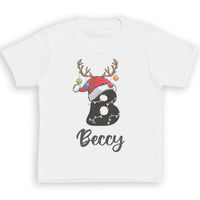 PERSONALISED Initial with Reindeer Hat - Baby & Kids - All Styles & Sizes