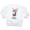 PERSONALISED Initial with Reindeer Hat - Baby & Kids - All Styles & Sizes