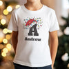 PERSONALISED Initial with Santa Hat - Baby & Kids - All Styles & Sizes