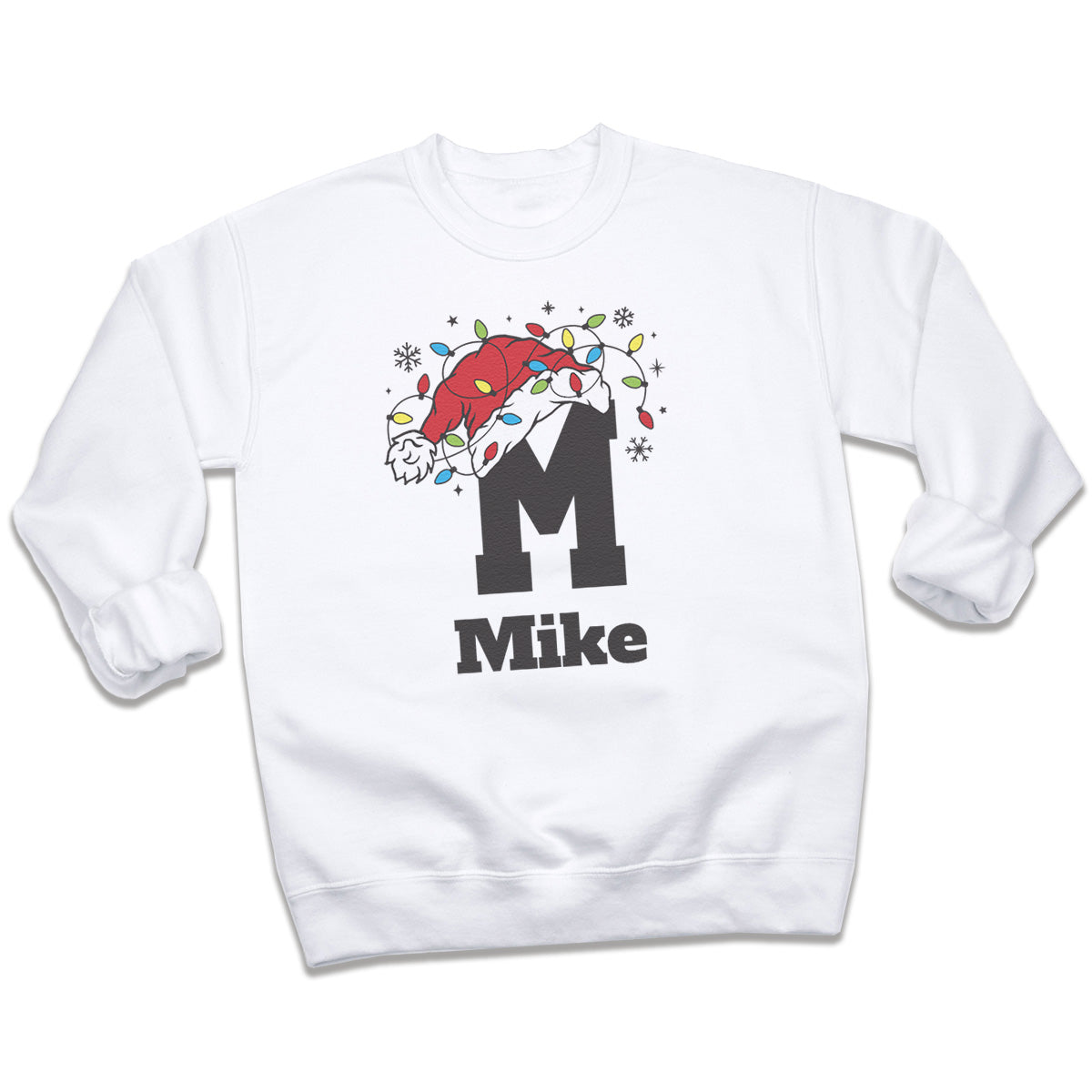 PERSONALISED Initial with Santa Hat - Baby & Kids - All Styles & Sizes