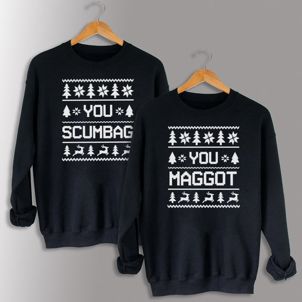 Pullover-Design „You Scumbag &amp; You Maggot“ – passend zu Weihnachten – alle Stile – (separat erhältlich)