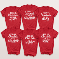 PERSONALISED First Christmas As... - Family Matching Christmas Tops - (Sold Separately)